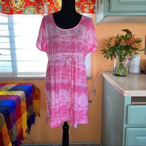🆕margaritaville drawstring waist swimsuit cover-up in pink and in blue size XS